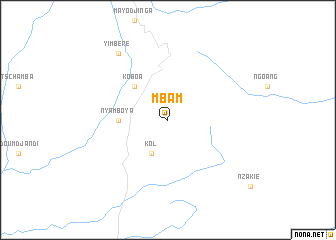 Mbam (Cameroon) map - nona.net