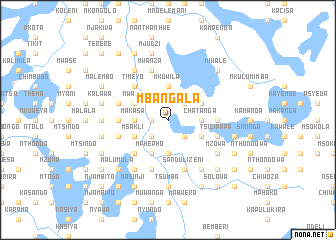 map of Mbangala