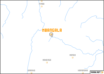 map of Mbangala