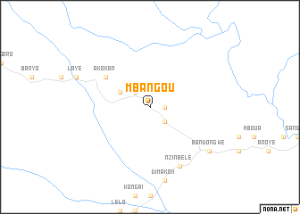 map of Mbangou