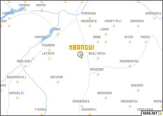 map of Mbangui