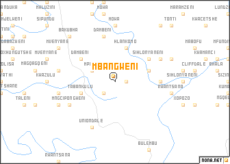 map of Mbangweni