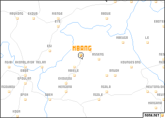 map of Mbang