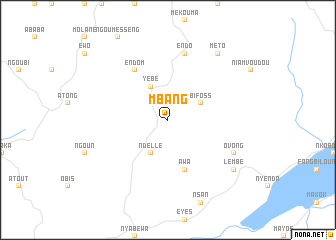 map of Mbang