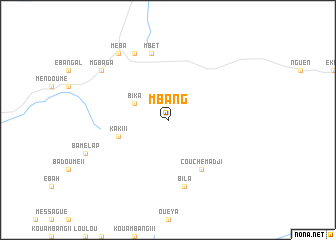 map of Mbang