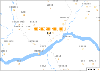 map of Mbanza Kimoukou