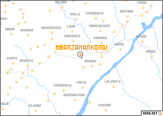 map of Mbanza Mankondi