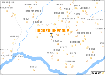 map of Mbanza Mikèngué