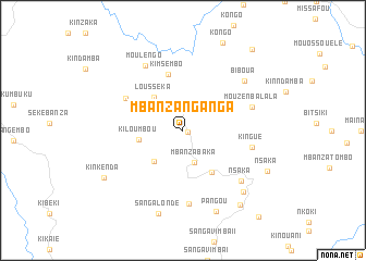 map of Mbanza Nganga