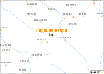 map of Mbaoussiéssou