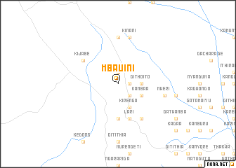 map of Mbauini