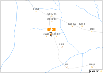 map of Mbau