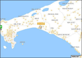 map of Mbaw