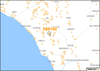 map of Mbayar