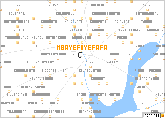 map of Mbaye Faye Fafa