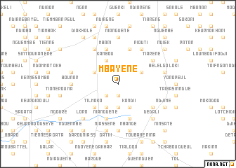 map of Mbayène