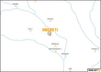 map of Mbebeti