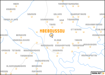 map of Mbéboussou