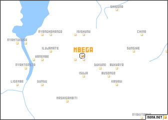 map of Mbega