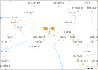 map of Mbékaa I