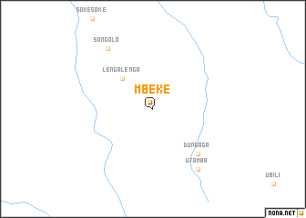 map of Mbeke