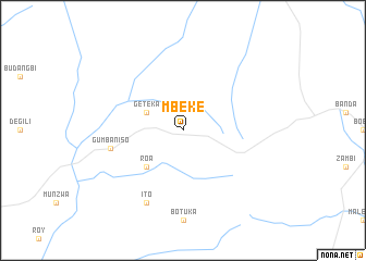 map of Mbeke
