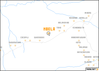 map of Mbéla