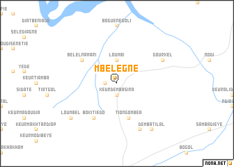 map of Mbèlègne