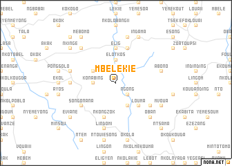 map of Mbélékié