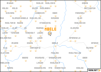 map of Mbélé