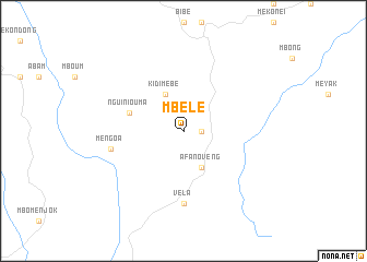 map of Mbelé