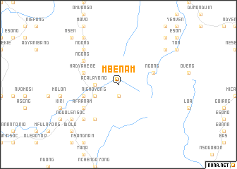 map of Mbenam