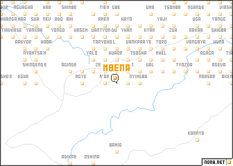 map of Mbena