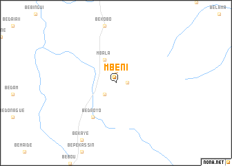 map of Mbéni