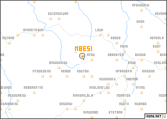 map of Mbési