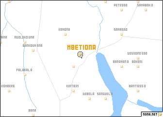 map of Mbétiona