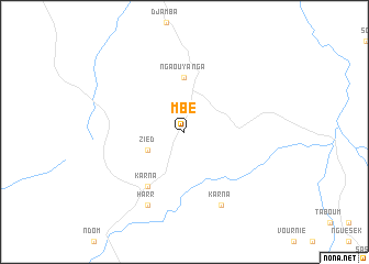 map of Mbé