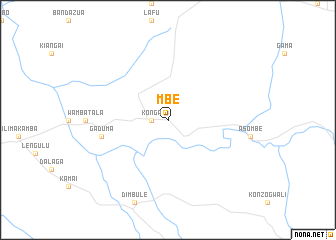 map of Mbe