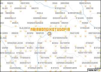 map of Mbiabong Ikot Udofia