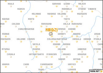 map of Mbidzi