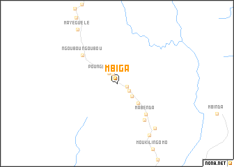 map of Mbiga