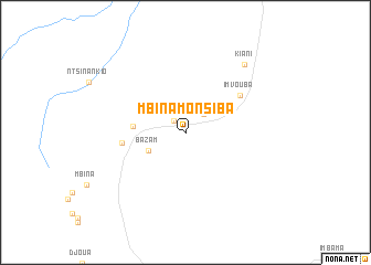 map of Mbina-Monsiba