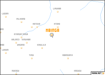 map of Mbinga