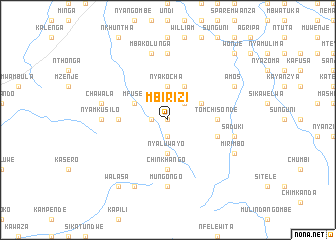 map of Mbirizi