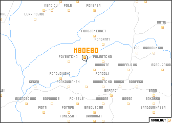 map of Mboébo