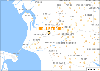 map of MʼBollet NʼDing
