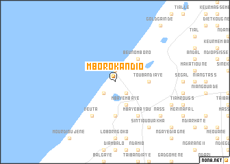 map of Mboro Kandio