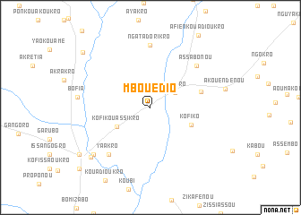 map of Mbouédio