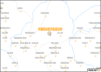 map of Mbouendoum