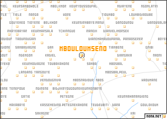 map of Mbouloum Séno